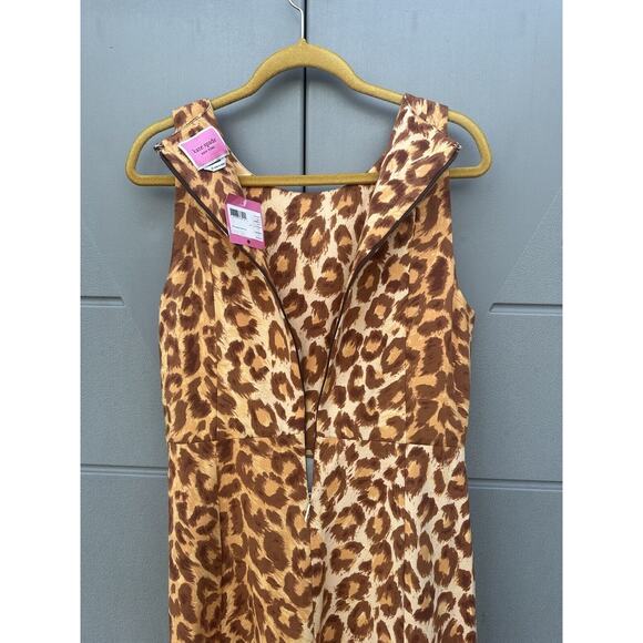 Kate Spade Panthera Cheetah Print Ponte Knit Sheath Dress Size XL Sleeveless NWT - Picture 12 of 13